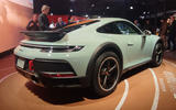Porsche 911 dakar on show at los angeles rear detail Porsche 911 dakar on show at los angeles rear detail