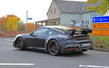 2020 Porsche 911 GT3 spies production body spoiler
