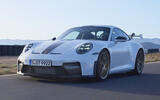 Porsche 911 GT3 2025 front quarter tracking Porsche 911 GT3 2025 front quarter tracking
