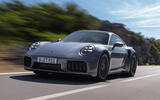 Porsche 911 Turbo S 2025 front quarter tracking