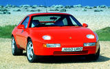 Porsche 928 front quarter static sand Porsche 928 front quarter static sand