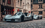 Porsche 963 RSP with 917 parked in Le Mans Porsche 963 RSP with 917 parked in Le Mans