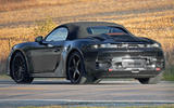 Porsche Boxster EV spies rear three quarter 2 Porsche Boxster EV spies rear three quarter 2