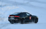 Porsche Taycan seen with production body for first time
