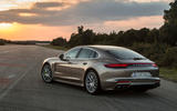 2017 Porsche Panamera Turbo S E-Hybrid side and back