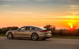 2017 Porsche Panamera Turbo S E-Hybrid side and sunset