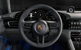 2020 Porsche Taycan reveal images - steering wheel