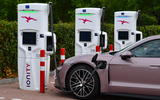 Porsche Taycan 2022 charging ionity side