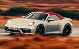 Porsche 911 Carrera GTS Cabriolet front three quarter