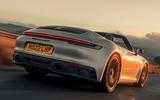 Porsche 911 Carrera GTS Cabriolet rear three quarter