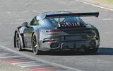 Porsche 911 GT2 RS prototype at the Nurburgring   rear (2) Porsche 911 GT2 RS prototype at the Nurburgring   rear (2)