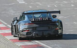 Porsche 911 GT2 RS prototype at the Nurburgring   rear (3)