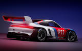 Porsche 911 GT3 R Rennsport rear three quarter Porsche 911 GT3 R Rennsport rear three quarter