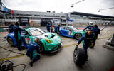 Porsche at Nurburgring tyre change - Peter Dunbreck
