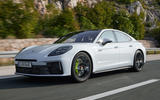 Porsche Panamera hybrid front three quarter lead Porsche Panamera hybrid front three quarter lead
