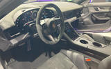 Porsche Taycan Turbo GT interior at show Porsche Taycan Turbo GT interior at show