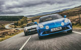 Alpine A110 vs Abarth 124 Spider vs Ford Focus RS