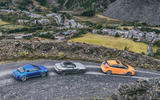 Alpine A110 vs Abarth 124 Spider vs Ford Focus RS