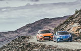 Alpine A110 vs Abarth 124 Spider vs Ford Focus RS