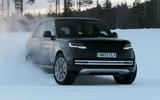 Range Rover Electric prototype winter testing drift Range Rover Electric prototype winter testing drift