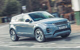 Range Rover Evoque front quarter tracking 2024