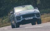 Range Rover Sport SV VS Porsche Cayenne front cornering