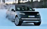 Range Rover EV front drifting