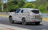 Range Rover prototype Nurburgring rear side Range Rover prototype Nurburgring rear side