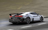 Italdesign V10 supercar from back