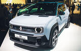 Renault 4 Paris motor show front quarter high Renault 4 Paris motor show front quarter high