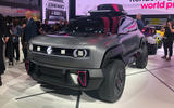 Renault 4ever 2022 front quarter static Paris motor show Renault 4ever 2022 front quarter static Paris motor show