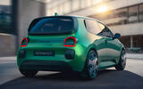 Renault Twingo Concept 2025 rear quarter tracking Renault Twingo Concept 2025 rear quarter tracking
