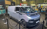 Renault Trafic E Tech on display at LCV show   front three quarters
