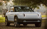 Rivian R2 front quarter static Rivian R2 front quarter static