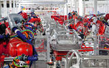 Tesla production line, California