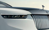 Rolls Royce Droptail Arcadia headlight close Rolls Royce Droptail Arcadia headlight close