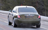 Rolls Royce Ghost facelift camo rear accelerating
