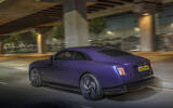 Rolls Royce Black Badge Spectre tracking rear Rolls Royce Black Badge Spectre tracking rear