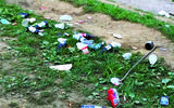 Rubbish at the side of the road