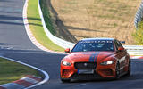New Jaguar XE SV Project 8 tests at the Nürburgring