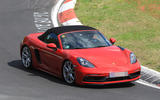 Porsche 718 Boxster GTS spied with up to 375bhp