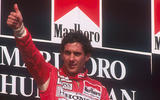 Ayrton Senna Marlboro on the podium