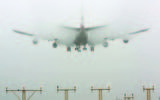 Plane in sky on autopilot