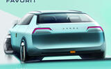 Skoda Favorit reimagined sketch rear