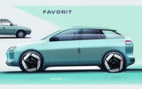 Skoda Favorit reimagined sketch side
