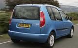 Skoda Roomster rear three quarter Skoda Roomster rear three quarter