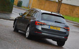 Skoda Superb Estate rear three quarter 2019 Skoda Superb Estate rear three quarter 2019