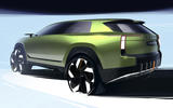 Skoda Vision 7S Concept 2022 sketch rear quarter Skoda Vision 7S Concept 2022 sketch rear quarter