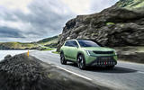 Skoda Vision 7S cliffs