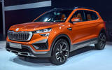 New Delhi Auto Expo 2020 - Skoda Vision IN front New Delhi Auto Expo 2020 - Skoda Vision IN front